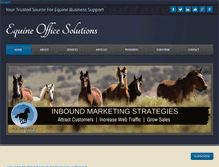 Tablet Screenshot of equineofficesolutions.com